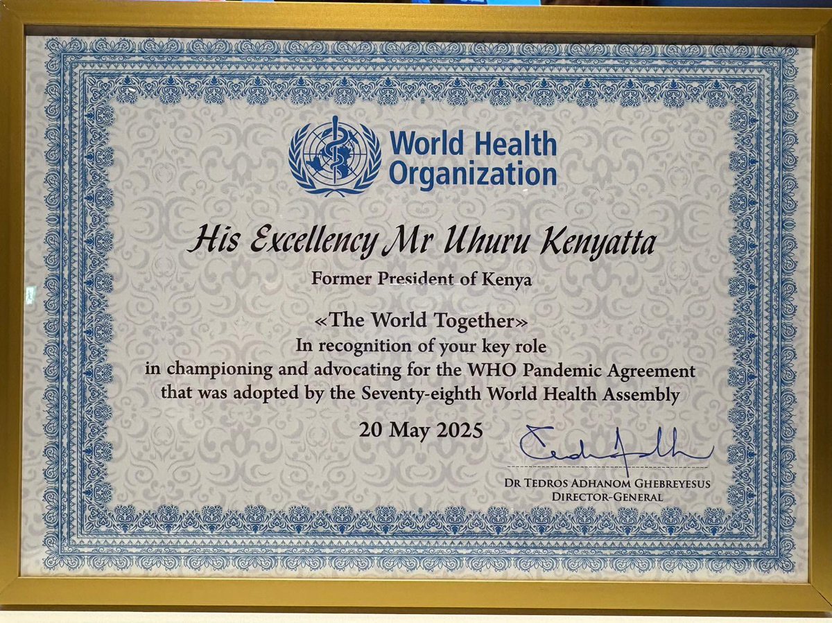 Congratulations H.E Uhuru Kenyatta! 
Your legacy lives on locally, and internationally!