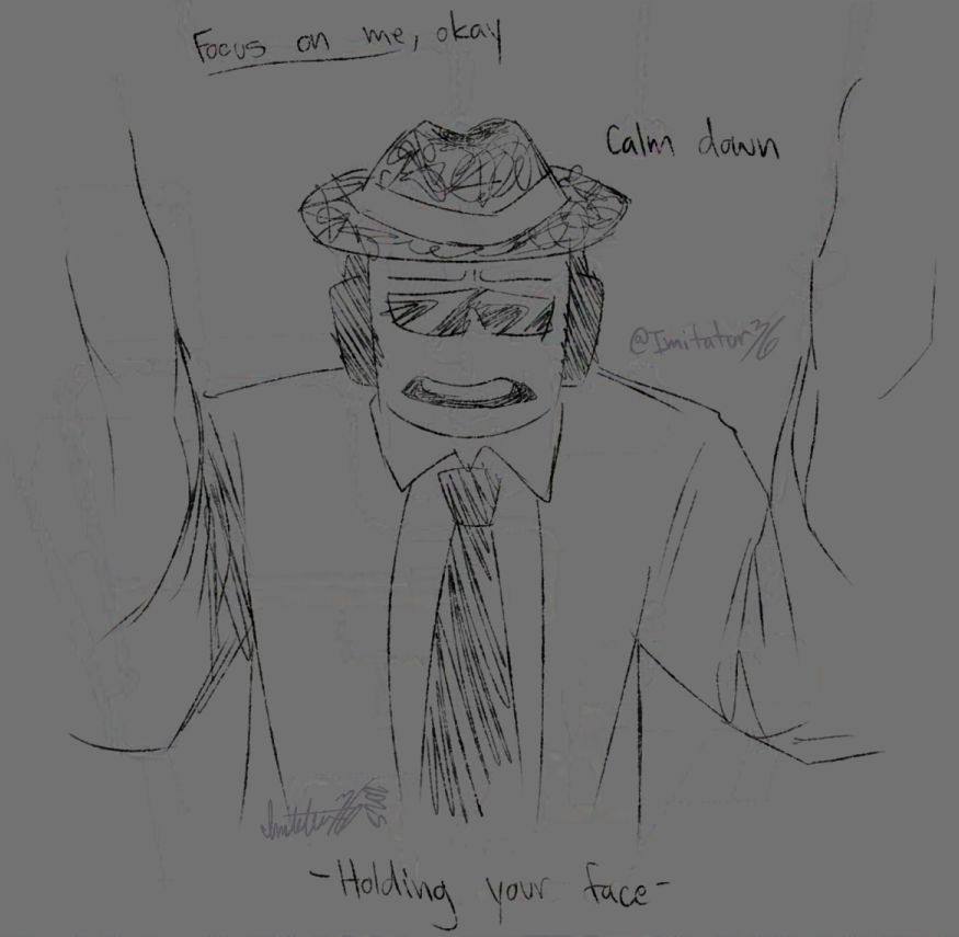 Imitator36_art's tweet image. I feel like Chance would focus on distracting you. Keeping you focused on something else other than what's upsetting you
If this gets 30 likes I'll draw the most commented name giving comfort next