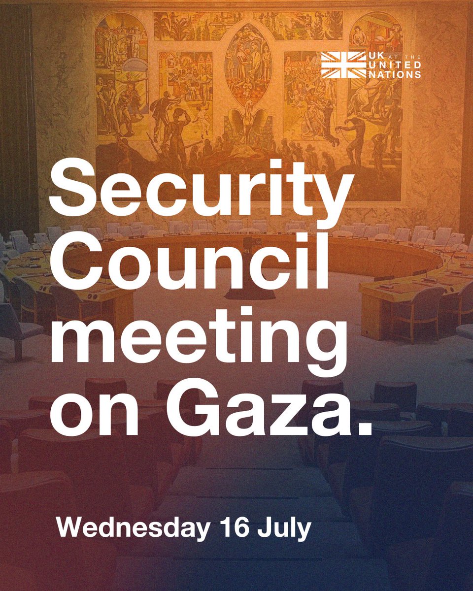 UKUN_NewYork's tweet image. Palestinians in Gaza are going days without eating. Some have already died from malnutrition. Hospitals are facing imminent shutdown due to lack of fuel and supplies.
The UK and 🇩🇰🇫🇷🇬🇷🇸🇮 have called an urgent @UN Security Council meeting on the humanitarian situation in Gaza.