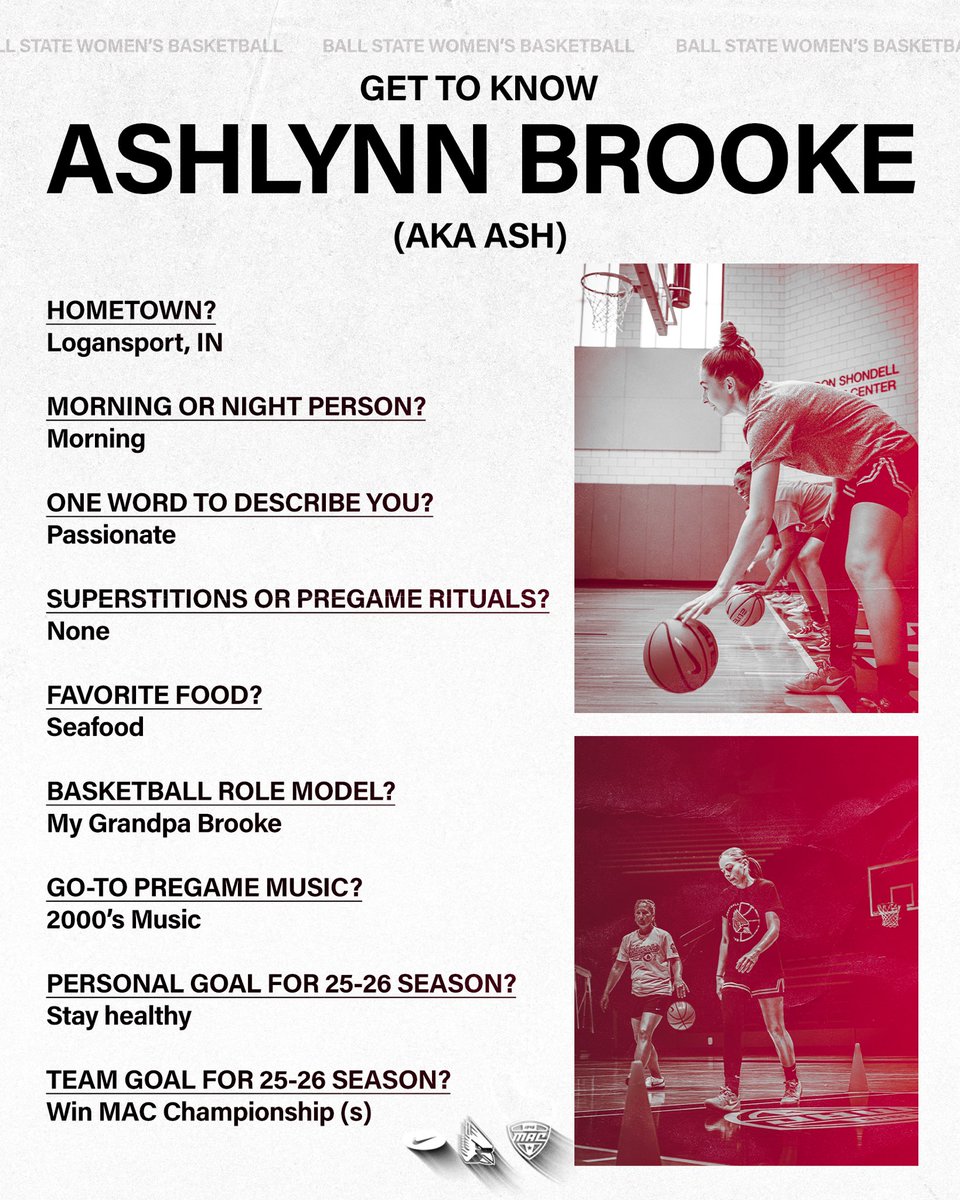 BallStateWBB's tweet image. 🌅🐟🪩❤️🩹🏆
learn a little more about #15 📲
Chirp.Chirp. | @AshlynnBrooke23