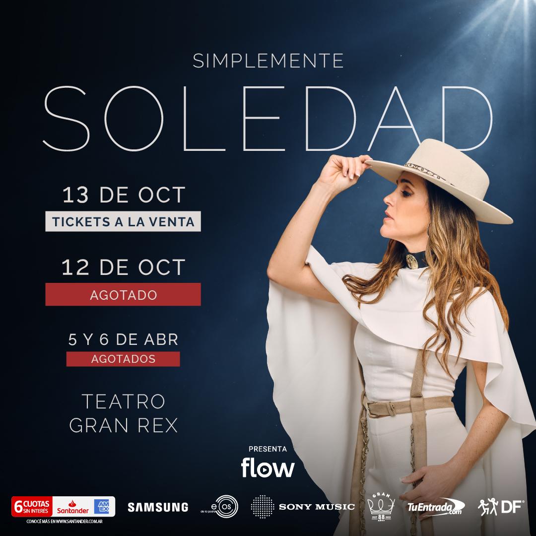 Me acaban de avisar que se agotaron las entradas para el 12 de octubre😱... y el festejo de mi cumple sigue también el 13.

Los espero!... 🤗🤗🤗

ÚLTIMA FUNCIÓN
📅 13 de octubre
📍 Teatro Gran Rex
🎟 Entradas disponibles en tuentrada.com
