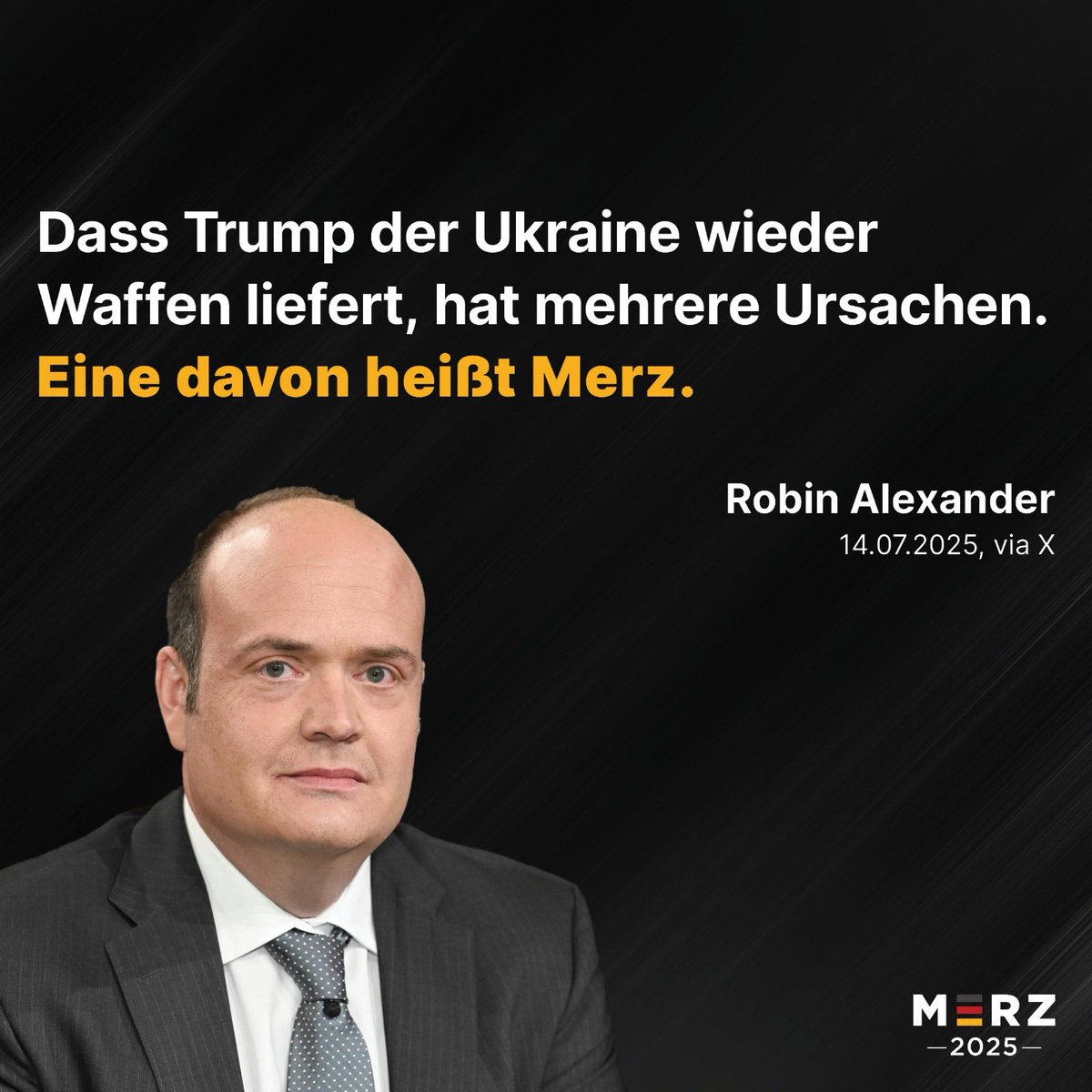 »And the rockets' red glare,
the bombs bursting in air!«

🇩🇪 🤝 🇺🇸 🤝 🇺🇦