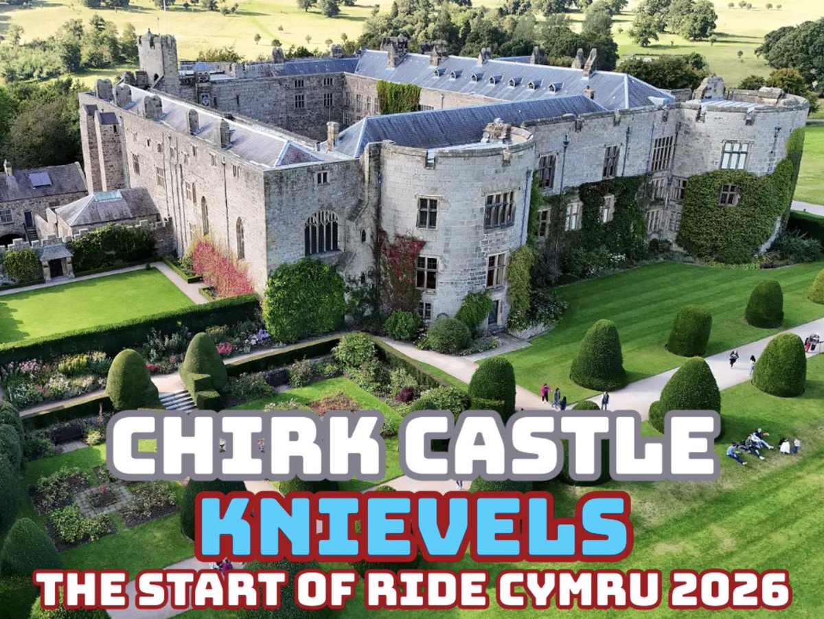 ⓇⒾⒹⒺ CYMRU MCC and the Evel Knievels charity event (@ridecymru) on Twitter photo BREAKING NEWS >>>
CHIRK CASTLE KNIEVELS >>>
North Wales border castle will stage the start of RIDE CYMRU KNIEVELS 2026
💚🏍️🏴
The 1070 mile perimeter of Wales charity challenge epic event returns to original trademark route.
‘Being Evel for a Good Cause’
‘The💥Power of the Cape’ BREAKING NEWS >>>
CHIRK CASTLE KNIEVELS >>>
North Wales border castle will stage the start of RIDE CYMRU KNIEVELS 2026
💚🏍️🏴
The 1070 mile perimeter of Wales charity challenge epic event returns to original trademark route.
‘Being Evel for a Good Cause’
‘The💥Power of the Cape’
