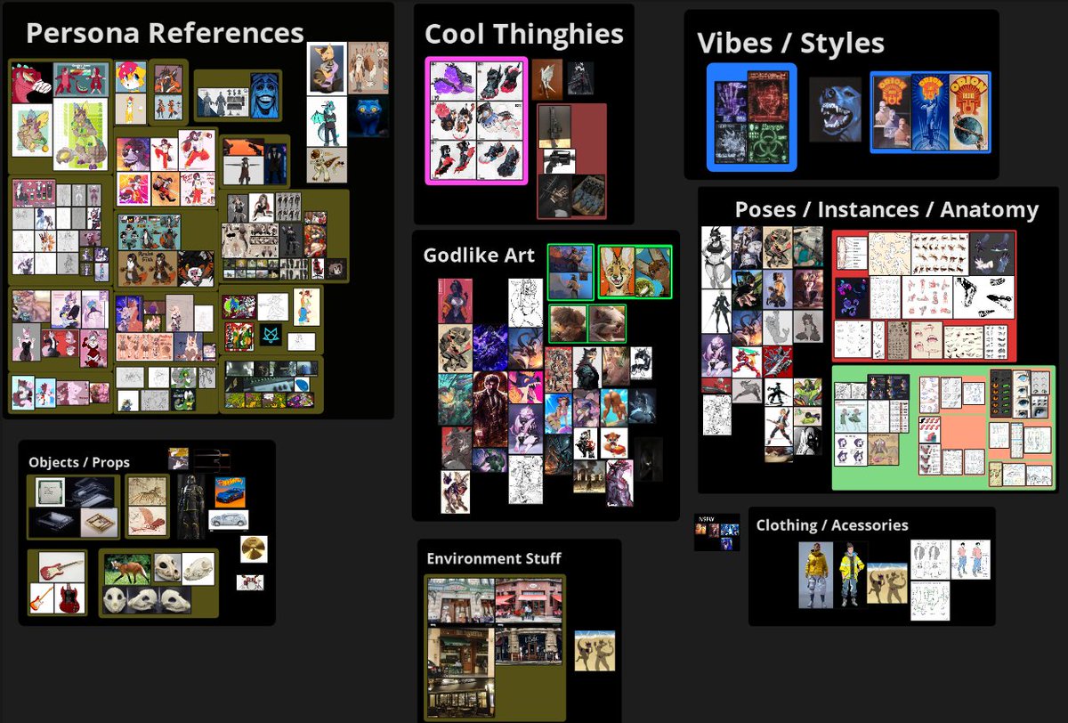 foxynhoz's tweet image. Artists of twitter
Show me your Reference Boards
(And if you want to, send me your cool art to be put here)