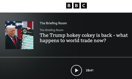 GlobalMichigan's tweet image. The Trump hokey cokey is back. Tariffs on, tariffs reduced - now they're heading back up again.
@umich Justin Wolfers, professor of Economics and Public Policy, talks to @BBCWorld. He is one of the experts discussing #TrumpTariffs.
bbc.com/audio/play/m00…