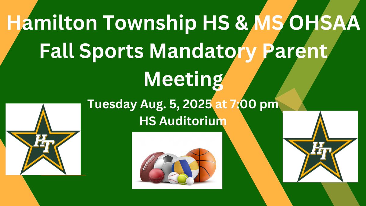 Matt Thompson (@mthompson_ht) on Twitter photo Do you have a HS or MS son or daughter playing a fall sport? If so, please attend this mandatory meeting! <a href="/HamiltonLocalSD/">Hamilton Rangers</a> Do you have a HS or MS son or daughter playing a fall sport? If so, please attend this mandatory meeting! <a href="/HamiltonLocalSD/">Hamilton Rangers</a>