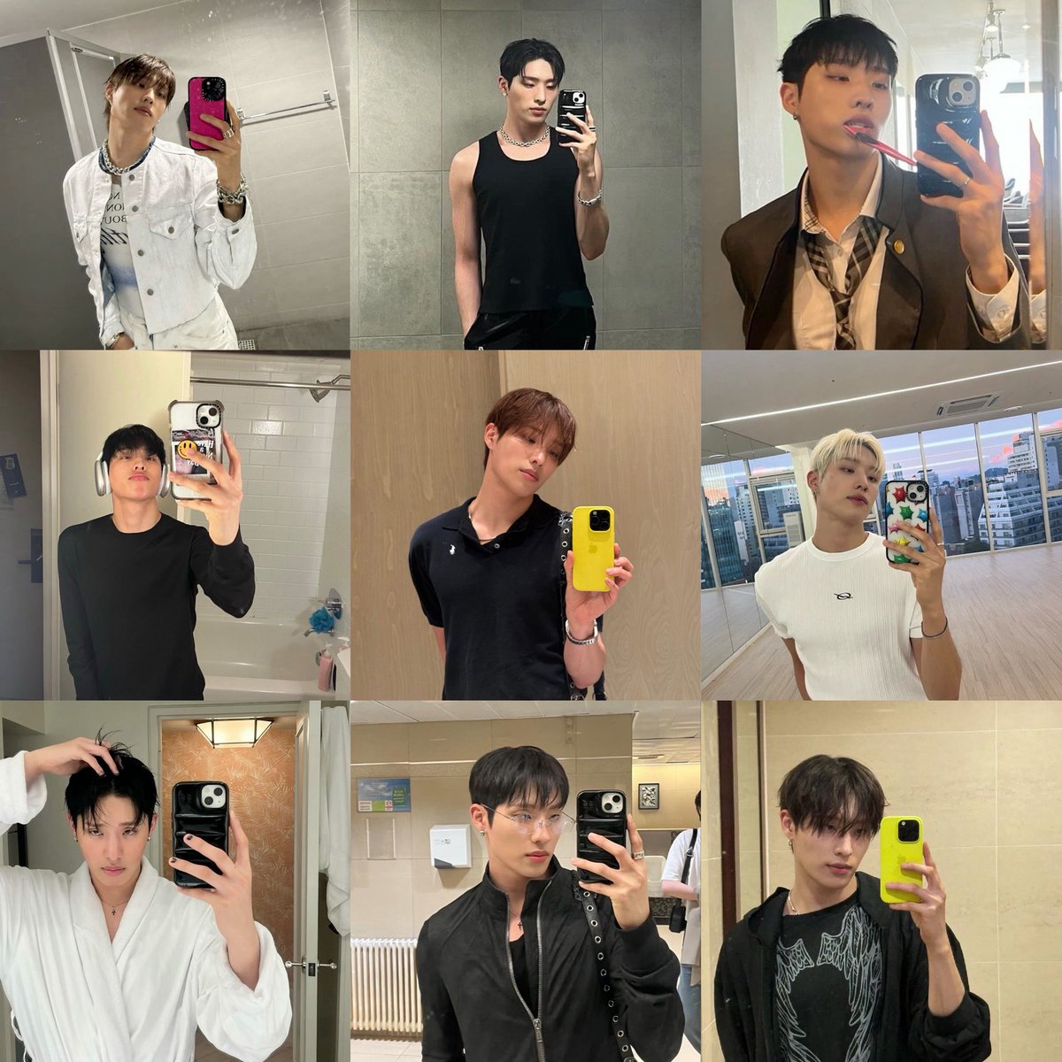 kyo mirror selca i love u 💋♡