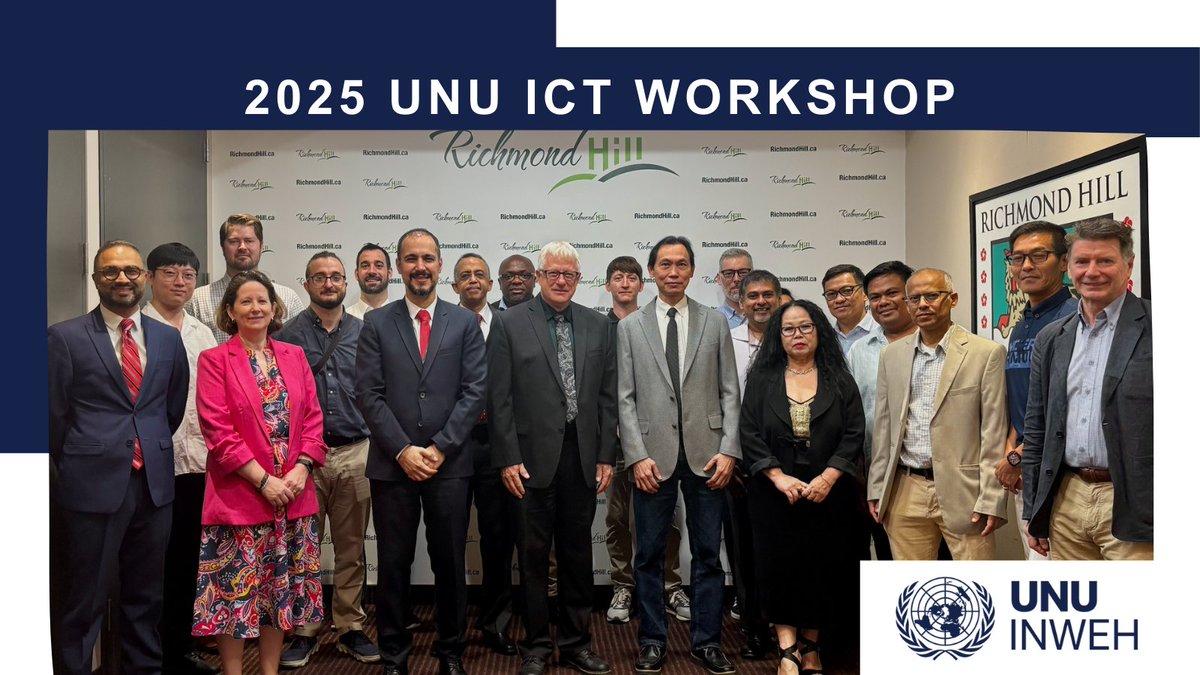 UNUINWEH's tweet image. ๐ธ The 2025 UNU ICT Workshop opened in Richmond Hill with remarks from:
๐น Kaveh Madani, Director, UNU-INWEH
๐น Rohit Ramchandani, Innovation and Strategic Partnerships Officer, UNU-INWEH
๐น Ng Chong, Chief of ICT, UNU
๐น Mayor David West, Richmond Hill
#UNUICT2025