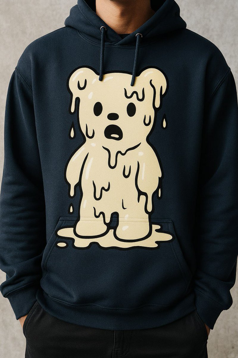 The cummy  drip logos  look made for this merch