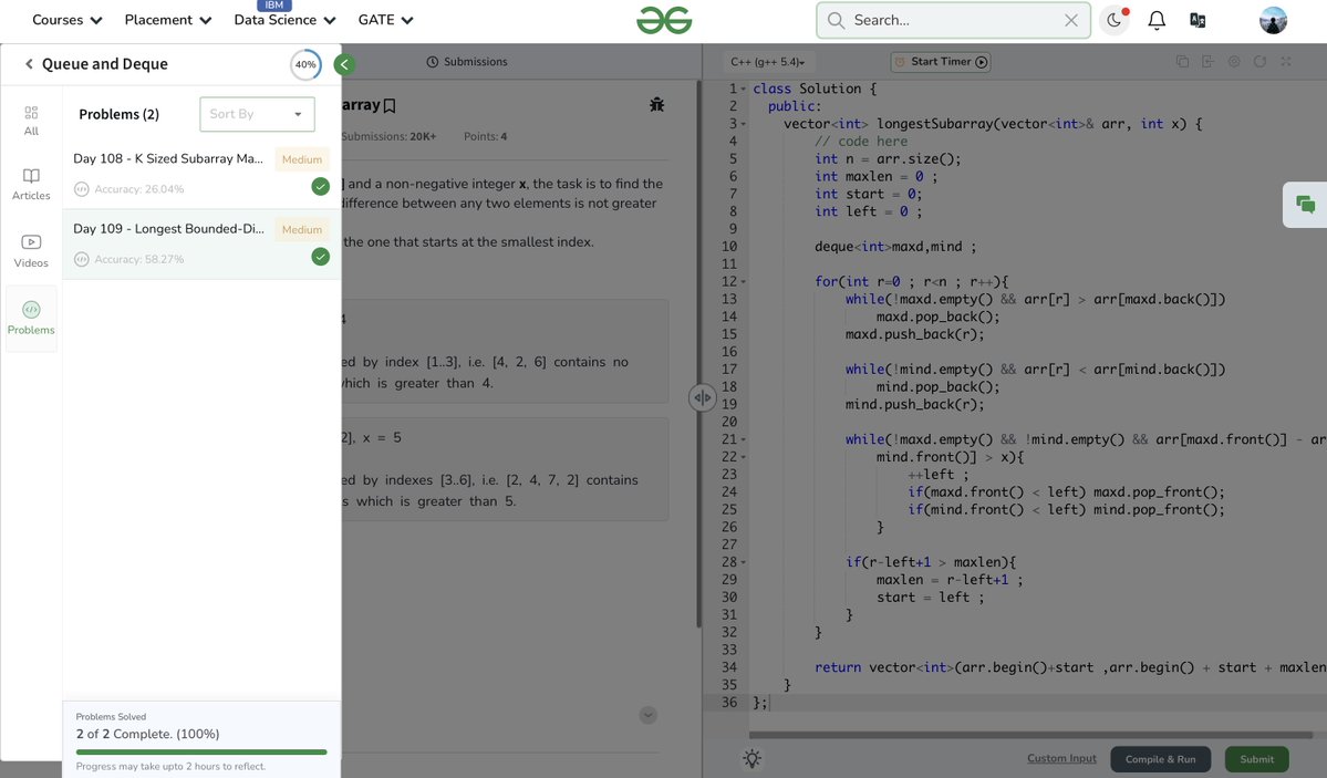 OkProfessor8854's tweet image. Cant count the Day , cuz Today was lit bit off
just able to do
- GFG problem Day 109/160@geeksforgeeks
#gfg160daychallenge
- Learned some nextJs