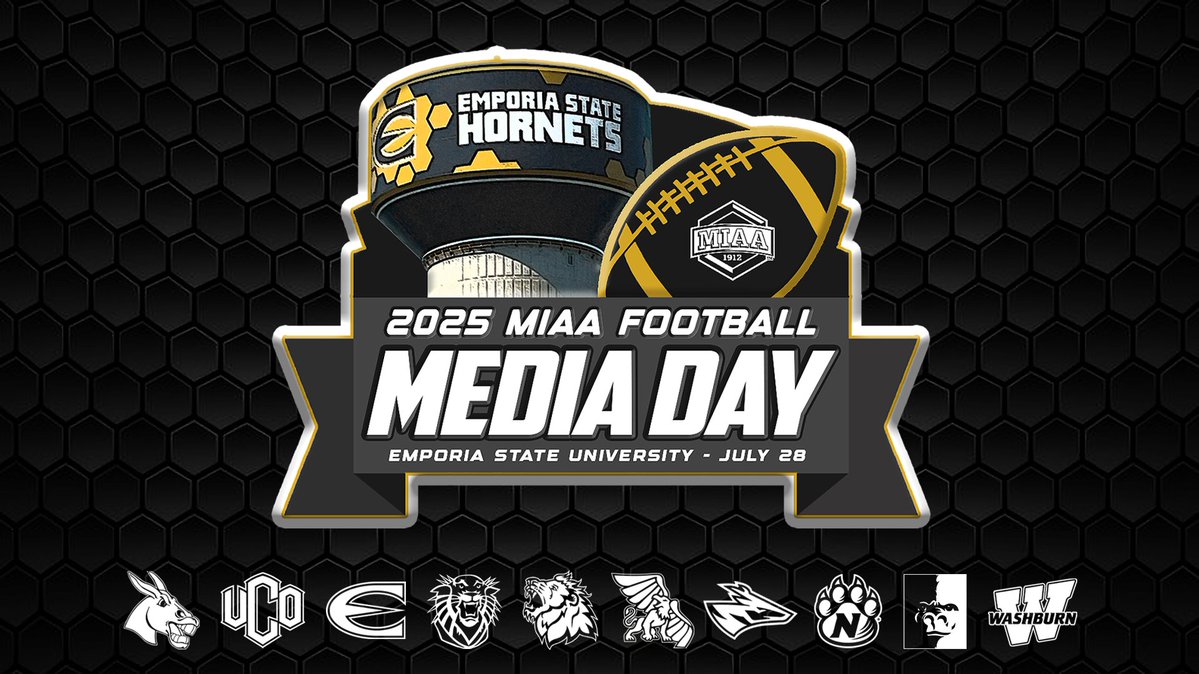 The MIAA will host its 𝟐𝟎𝟐𝟓 𝐅𝐨𝐨𝐭𝐛𝐚𝐥𝐥 𝐌𝐞𝐝𝐢𝐚 𝐃𝐚𝐲 on Monday, July 28th, at Emporia State University 🏈📸

View the official press conference schedule and how to watch the event live at the link below ⤵️

📰 tinyurl.com/3zb97eyu
#BringYourAGame