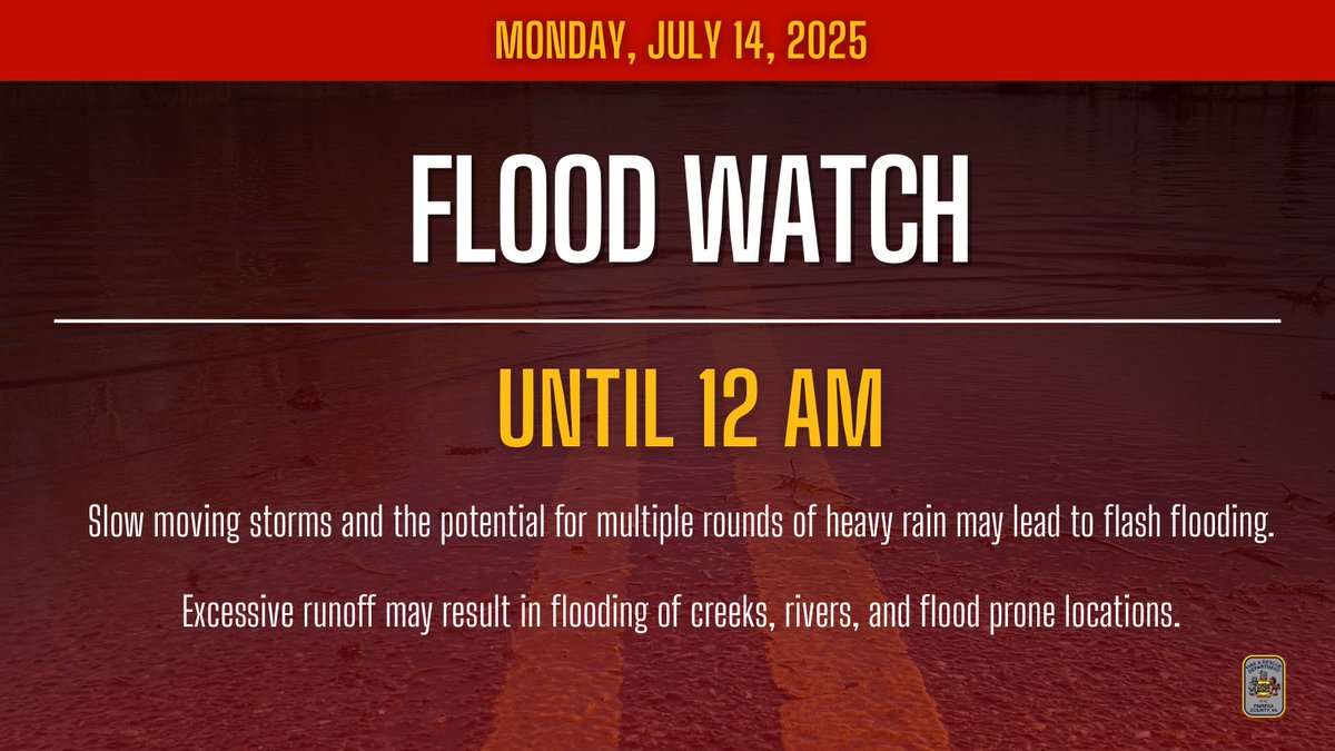 ffxfirerescue's tweet image. Another day, another flood watch. @capitalweather says this is the 14th flood watch in our area since May. @NWS_BaltWash has issued a Flood Watch until midnight.
Do not drive through flooded roadways. Your car can stall causing you to become trapped. Turn Around, Don't Drown!