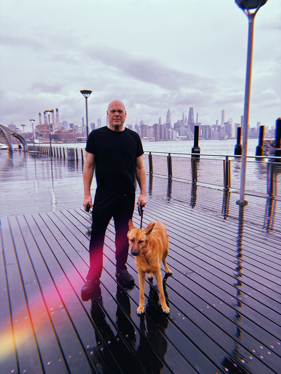 A rainy day with Sky the pup.
