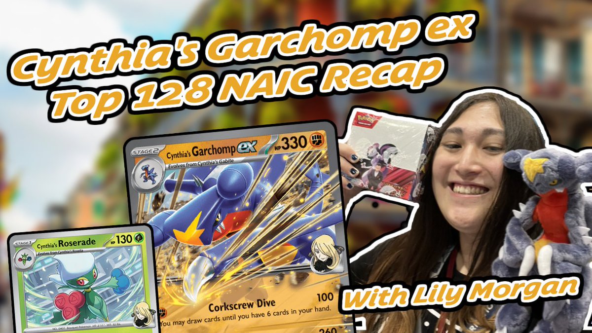 ProjArtemisPKMN's tweet image. Join @SaltyLily in this FREE guest feature recap of her Top 128 NAIC run with Cynthia's Garchomp ex!
Check it out: mfy.gg/guides/view/th…