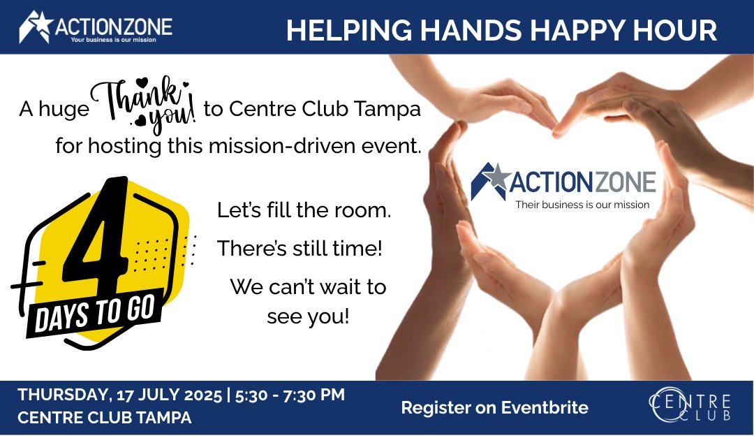 Veterans are 45% more likely to be self-employed but lack the early-stage support to succeed.
Back the bold!

Tickets are still available. Grab yours!

🎯 $20 = one entrepreneur’s next big step
🍻 Join us July 17 for Helping Hands Happy Hour
👉 Eventbrite: bit.ly/4lIDx80