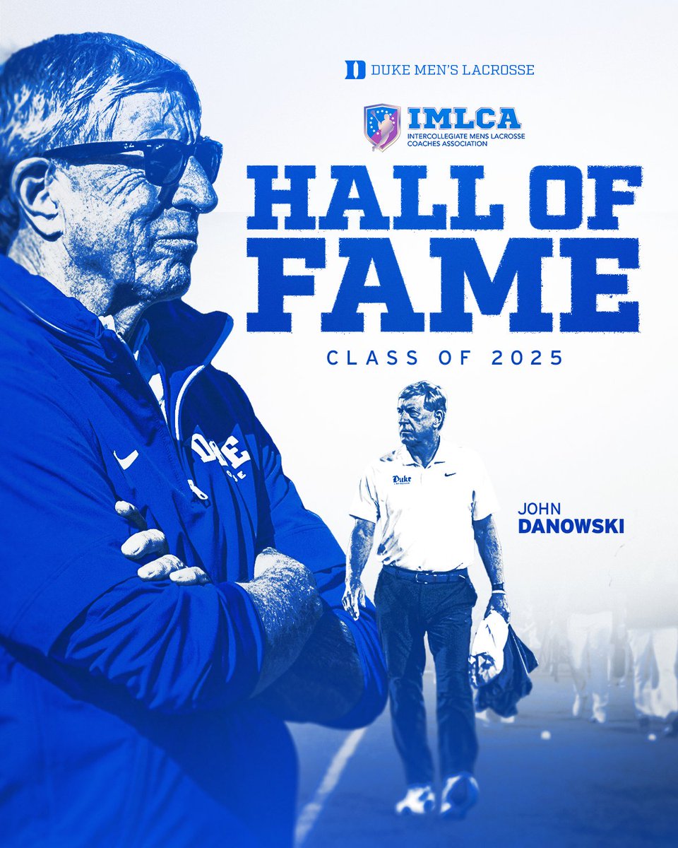 DukeMLAX's tweet image. Another Hall of Fame nod for the 🐐
Congrats, Coach Danowski!
🔗 goduke.us/3GKnpDY