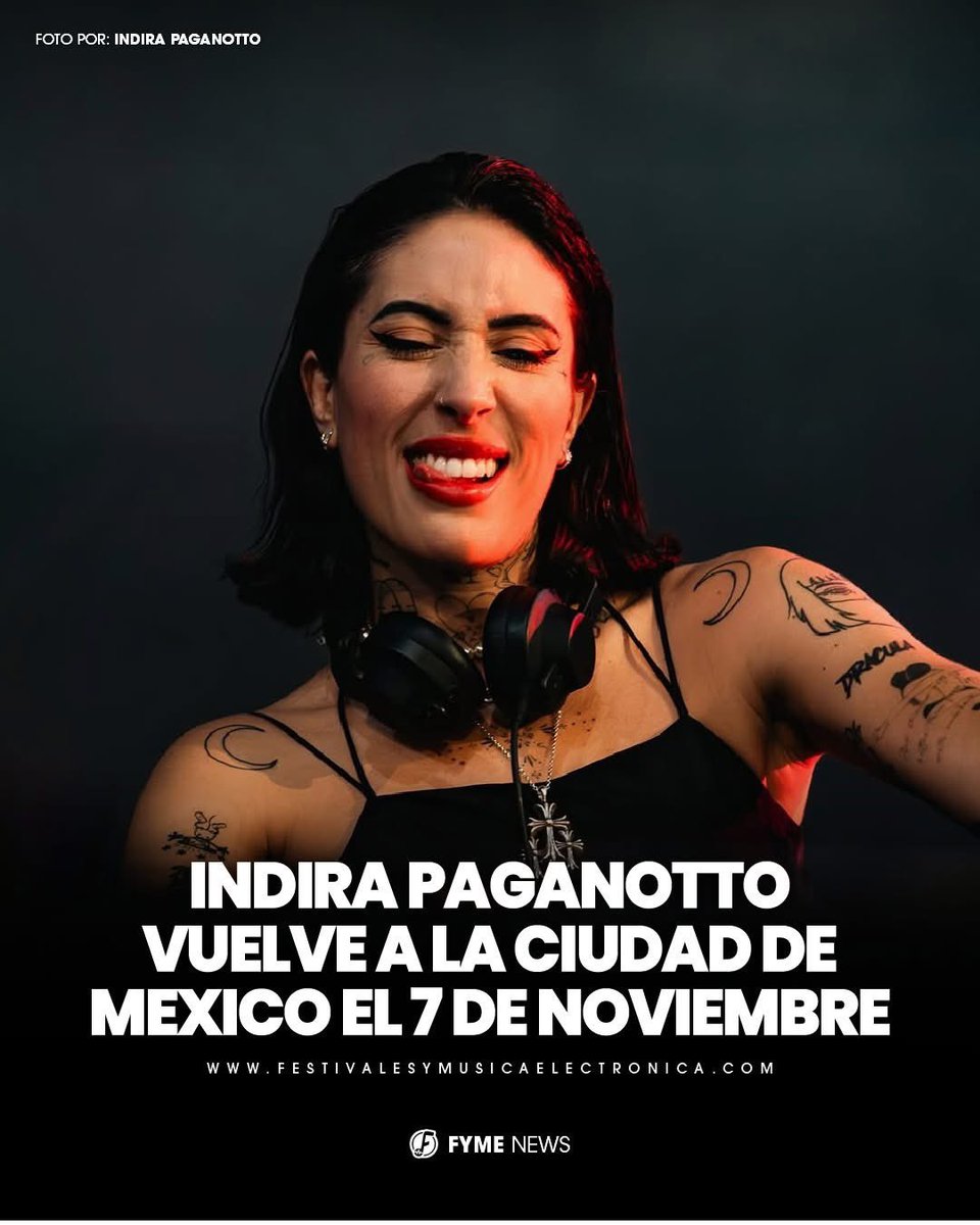 COMPLETAMENTE OFICIAL!! 🇲🇽💣

Guarda la fecha, REBELS MX sigue trayendo los mejores eventos a México y en esta ocasión regresa Indira Paganotto  el 7 de noviembre 🔥

Tenemos una cita en Sala Urbana para bailar a ritmo de la música de la psymama 😎🤯