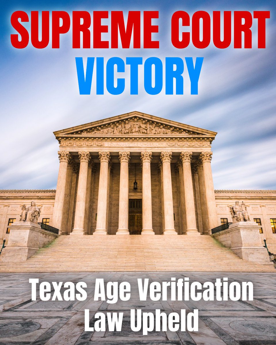 🎉 HISTORIC WIN! The Supreme Court recently ruled that Texas can require age verification for adult websites - meaning kids won't be just one click away from harmful content anymore!  

This June ruling in Free Speech Coalition v. Paxton is HUGE for protecting children online.