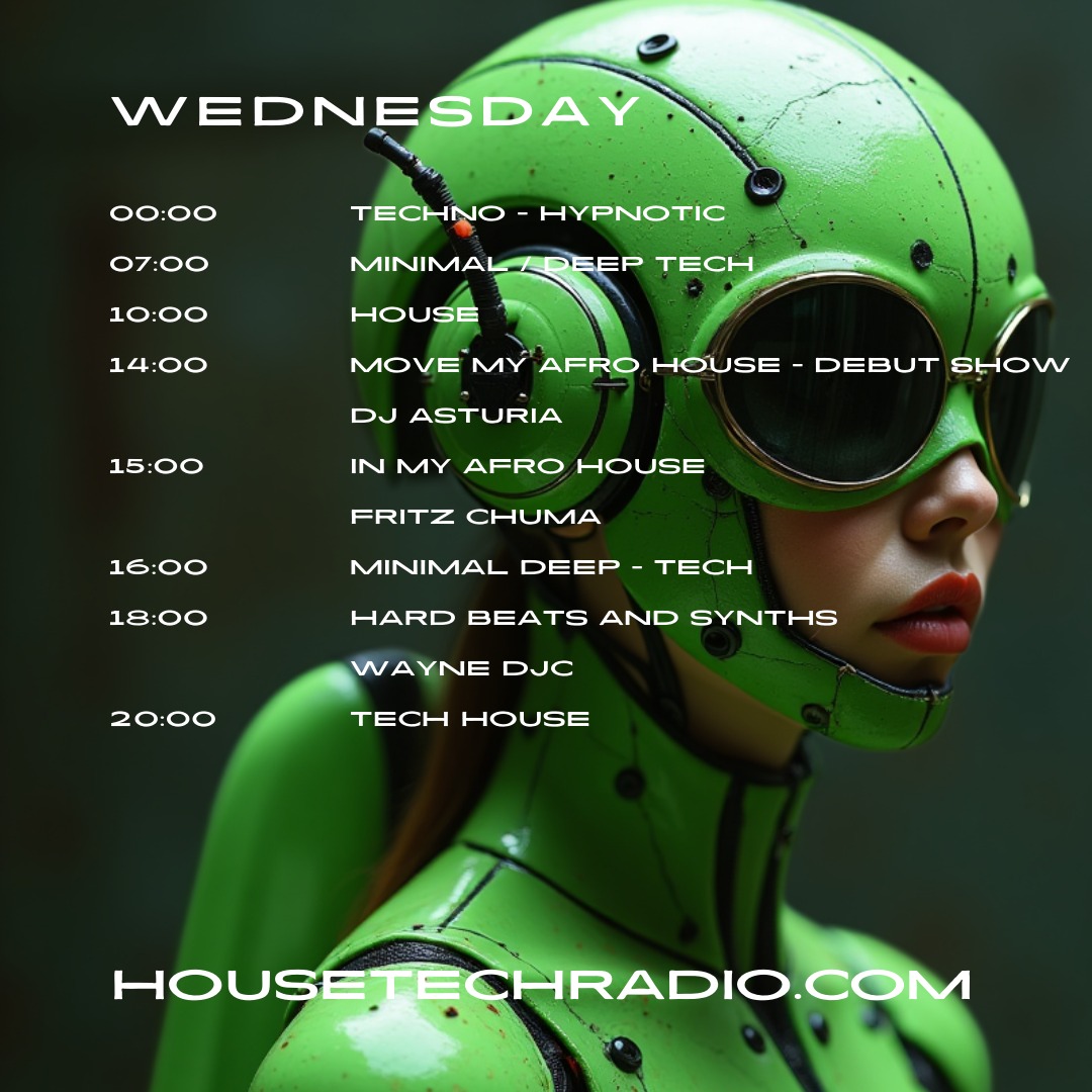 Wednesdays line up <a href="/HouseTechRadio/">HouseTech Radio</a>
housetechradio.com