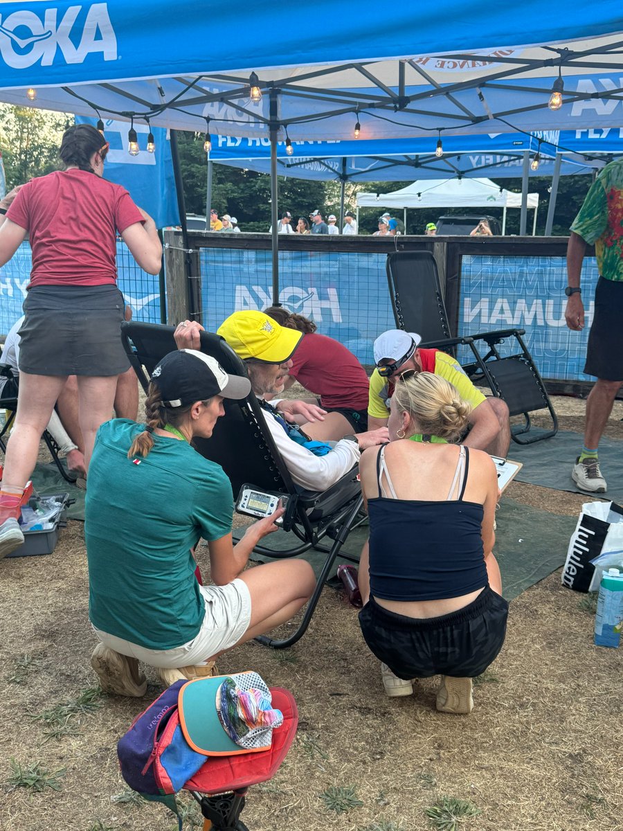 PC School of Nursing and Health Sciences (@friarhealth) on Twitter photo Dr. Brett Ely, assistant prof. of <a href="/PC_HSC/">HSC and HPM at PC</a>, led Shea Podbelski ’27 & Jillian Vichi ’27 through 34 hours of data collection at the Western States Endurance Run—the world’s oldest 100-mile trail race. They looked at hydration, core temp, and kidney health in ultramarathon runners. Dr. Brett Ely, assistant prof. of <a href="/PC_HSC/">HSC and HPM at PC</a>, led Shea Podbelski ’27 & Jillian Vichi ’27 through 34 hours of data collection at the Western States Endurance Run—the world’s oldest 100-mile trail race. They looked at hydration, core temp, and kidney health in ultramarathon runners.