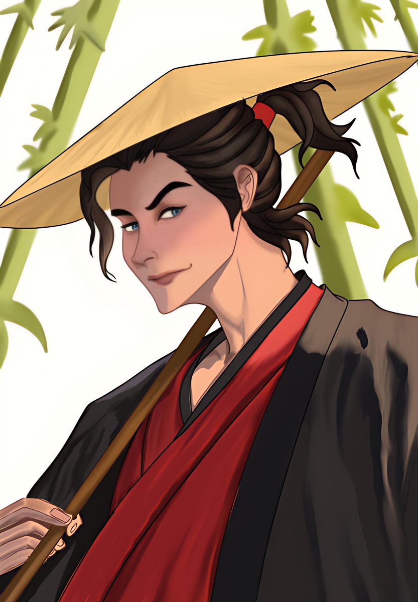Cassidy32119120's tweet image. Channeling calm strength and sharp wit meet my new character inspired by the spirit of the wandering ronin. 🌿🗡️
Hope you like this piece!

#RoninVibes #SamuraiArt #AnimeStyle #CharacterDesign #DigitalArt #ArtOfTheDay #Wanderer #BambooForest #OriginalArt #ArtistOnTwitter