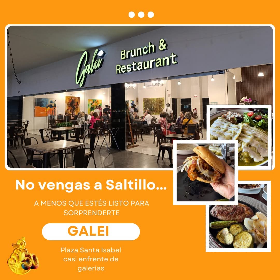 lafuentesalt's tweet image. ❌ No vengas a Saltillo…

Si no estás listo para brunchear como nunca antes🥞🍳✨

En GALEI, cada plato es una celebración del sabor: desde unos huevos perfectos hasta un café que te despierta el alma☕

#nolohagas #LaFuente #Hotelesensaltillo