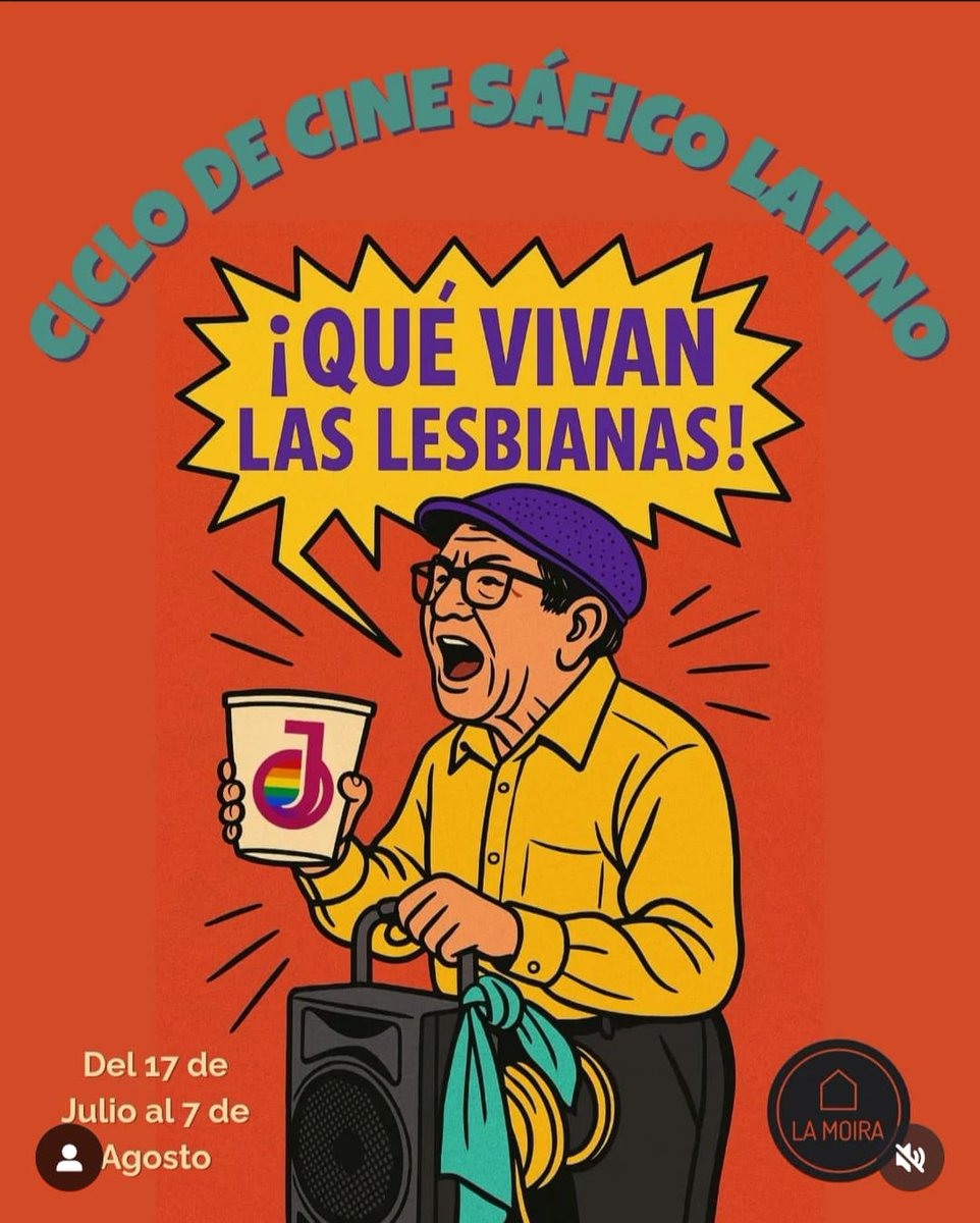 Cecomún (@cecomun_) on Twitter photo #LuchasEnAgenda | 17 de julio al 7 de agosto | CDMX
🏳️🌈🎥 <a href="/casalamoira/">Casa La Moira</a> nos trae el ciclo de “Cine sáfico latino” con historias entrañables sobre el amor y la vida de la comunidad lésbica.
📍 8 pm, Casa La Moira, Cto. Interior 125, Sn. Miguel Chapultepec #LuchasEnAgenda | 17 de julio al 7 de agosto | CDMX
🏳️🌈🎥 <a href="/casalamoira/">Casa La Moira</a> nos trae el ciclo de “Cine sáfico latino” con historias entrañables sobre el amor y la vida de la comunidad lésbica.
📍 8 pm, Casa La Moira, Cto. Interior 125, Sn. Miguel Chapultepec