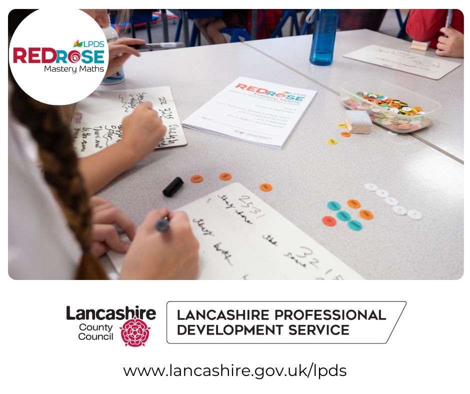 Lancashire Professional Development Service (LPDS) (@lancslpds) on Twitter photo Do you already use the Red Rose Mastery #Maths scheme?
Come along to our free network meeting on Tuesday 30th September, for all the latest updates, advice and a free CPD session! You will also have the chance to meet with other #schools using the scheme:buff.ly/ezHqOae Do you already use the Red Rose Mastery #Maths scheme?
Come along to our free network meeting on Tuesday 30th September, for all the latest updates, advice and a free CPD session! You will also have the chance to meet with other #schools using the scheme:buff.ly/ezHqOae