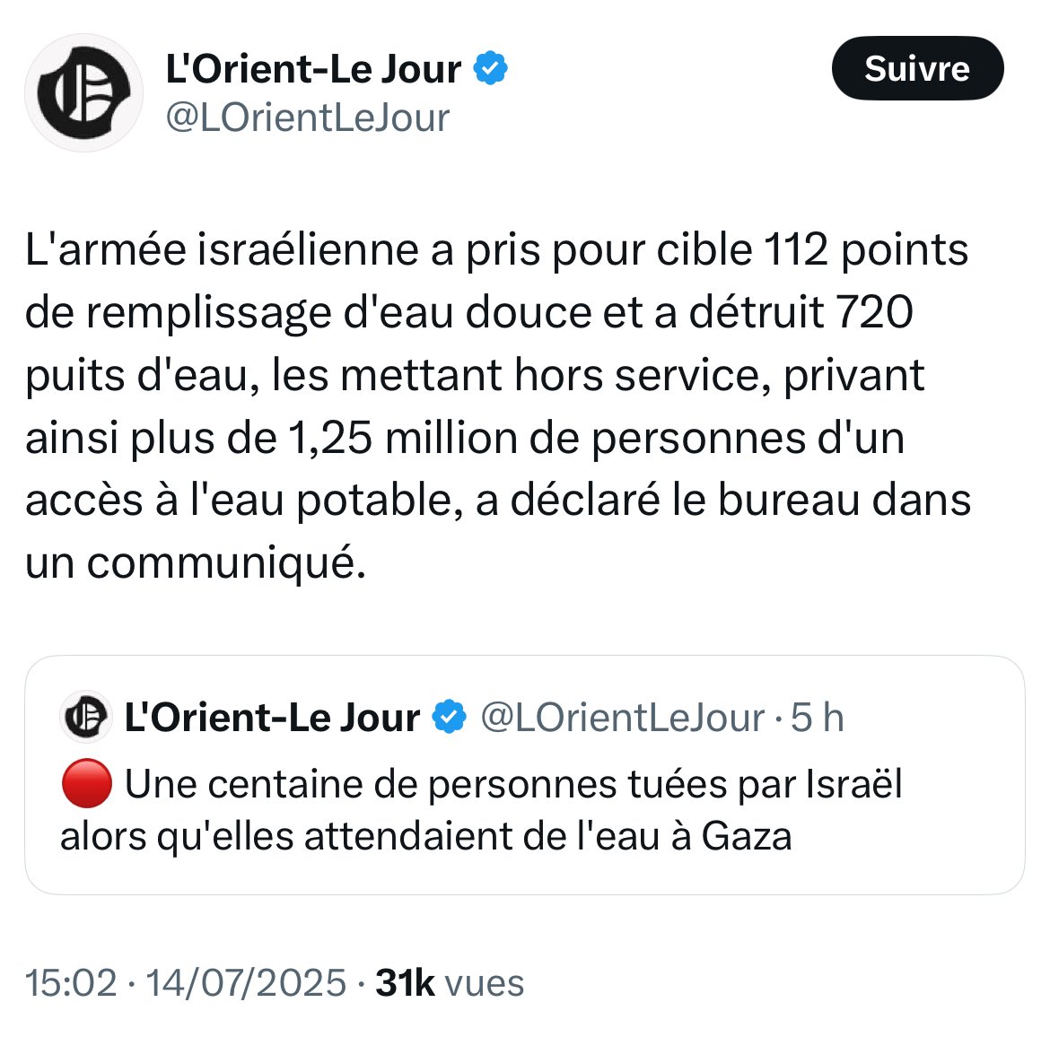 Chaque jour l’horreur monte d’un cran.
Ne détournons pas le regard.