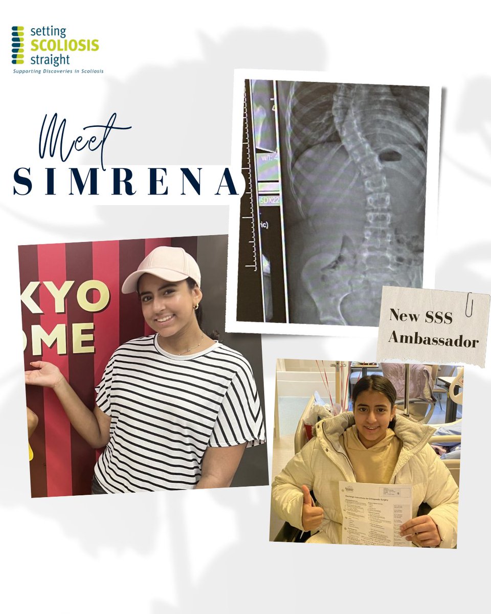 SSS_Foundation's tweet image. "The recovery process overall was manageable, but the most challenging part for me was not feeling normal. After the VBT surgery, my full recovery was six months" - Simrena A.
Click here to read Simrena's complete scoliosis journey: settingscoliosisstraight.org/patient-story-…