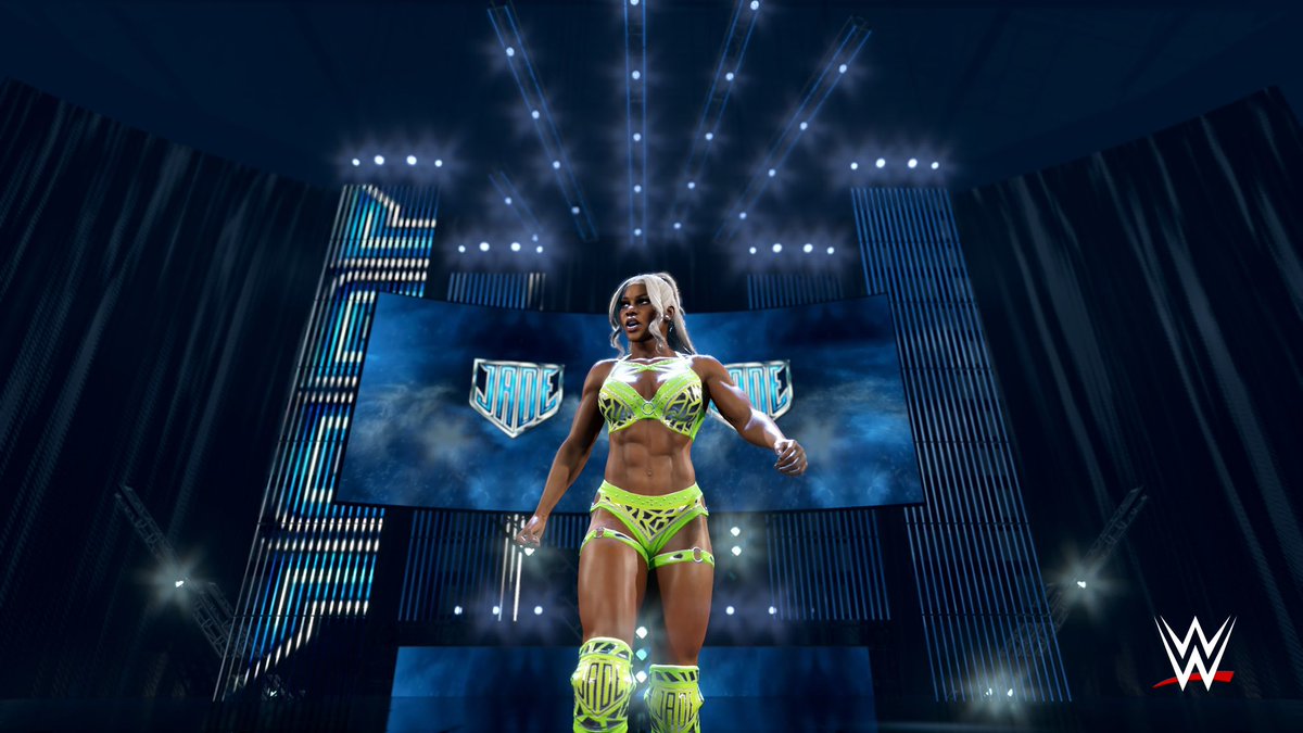 I really dig how the entrances came out with this set up. 

#WWE2K25