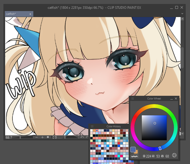 _yuimiyu's tweet image. #sabart
wip🐱🐟