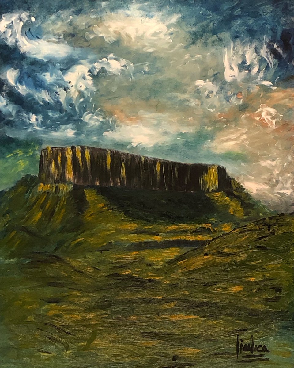 Mi trabajo 
Tepuy Kukenán 
La Gran Sabana 
Óleo 
100 x 80 cm