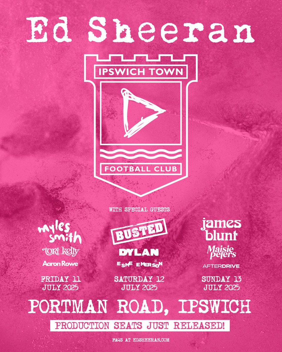 We supported Ed Sheeran at Portman Road stadium yesterday! 🤯