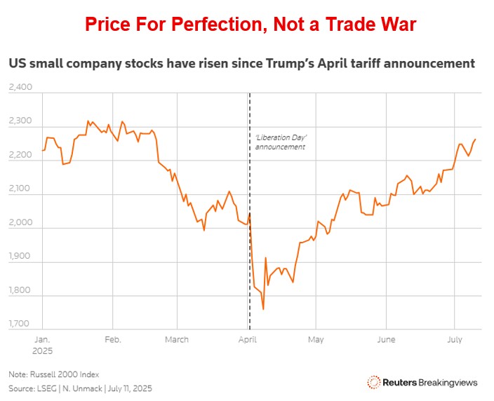 GreyValue's tweet image. 𝗜𝘀 𝘁𝗵𝗲 𝗠𝗮𝗿𝗸𝗲𝘁 𝗔𝗯𝗼𝘂𝘁 𝘁𝗼 𝗖𝗵𝗼𝗸𝗲 𝗼𝗻 𝗮 𝗧𝗔𝗖𝗢?
@Unmack1 raised some interesting points in his recent piece for @Breakingviews (link below).
Global stock markets have now come to expect that Trump Always Chickens Out* from imposing high tariffs, which is…