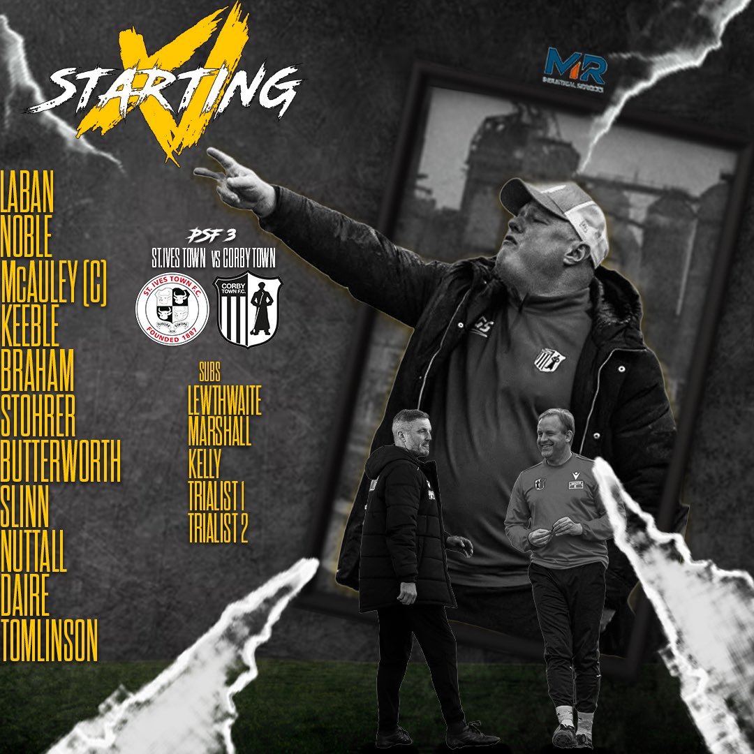 Corby Town FC (@corbytownfc) on Twitter photo TEAM NEWS!
Here is your Corby Town side this evening in Cambridgeshire as we face <a href="/stivestownfc/">St Ives Town FC</a>
Kick off is just under 15 minutes away.
❌ Please note there will be no match updates tonight. TEAM NEWS!
Here is your Corby Town side this evening in Cambridgeshire as we face <a href="/stivestownfc/">St Ives Town FC</a>
Kick off is just under 15 minutes away.
❌ Please note there will be no match updates tonight.