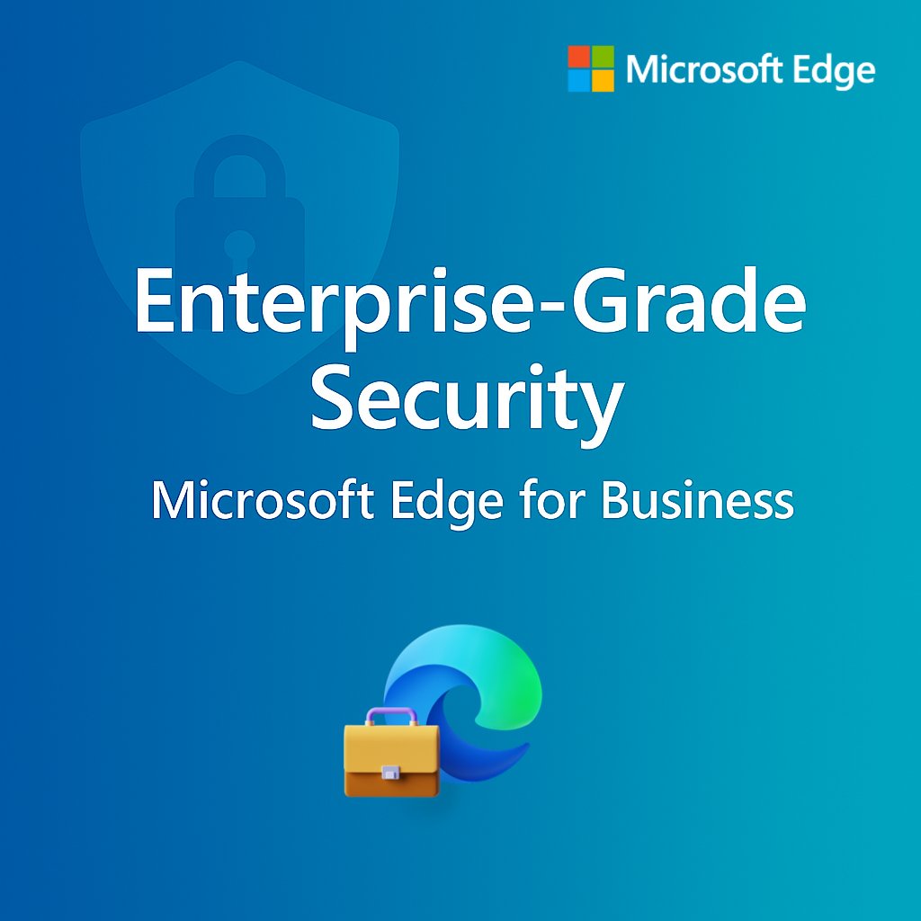 MSEdgeDev's tweet image. 🔐 Enterprise-grade security built for business.
Microsoft Edge for Business is your secure enterprise browser—designed to protect users, data, and devices across managed and unmanaged environments.
👉 Learn more: microsoft.com/en-us/edge/bus…