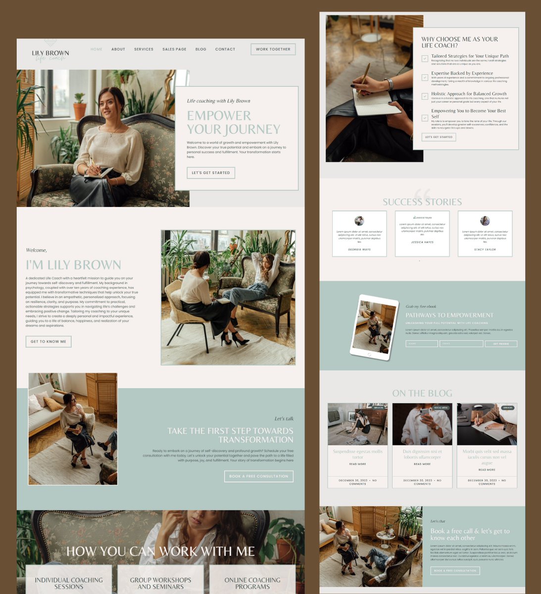 Responsive Life Coaches Website using WordPress. Fully SEO optimized.

How does it look? DM me for your Website Project.