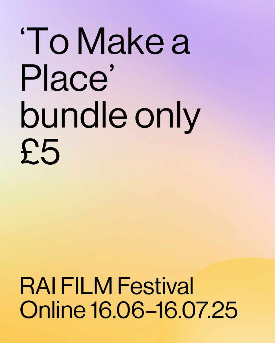 raifilmfest's tweet photo. 'To Make a Place', five films exploring diasporic memories, cultural reinventions, and the journeys of belonging. Two days left to watch this Student Film Collection Bundle for only £5 here: https://t.co/R7k4RaKWmf! https://t.co/kfFkunAnM0