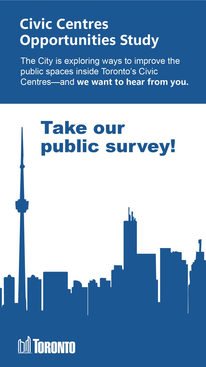 CllrJamaalMyers's tweet image. We’re exploring how to better use the interior public-facing spaces in our primary civic centres and we want to hear from you!
Please share your thoughts and help us enhance these beautiful spaces for greater community use and impact.
toronto.ca/city-governmen…