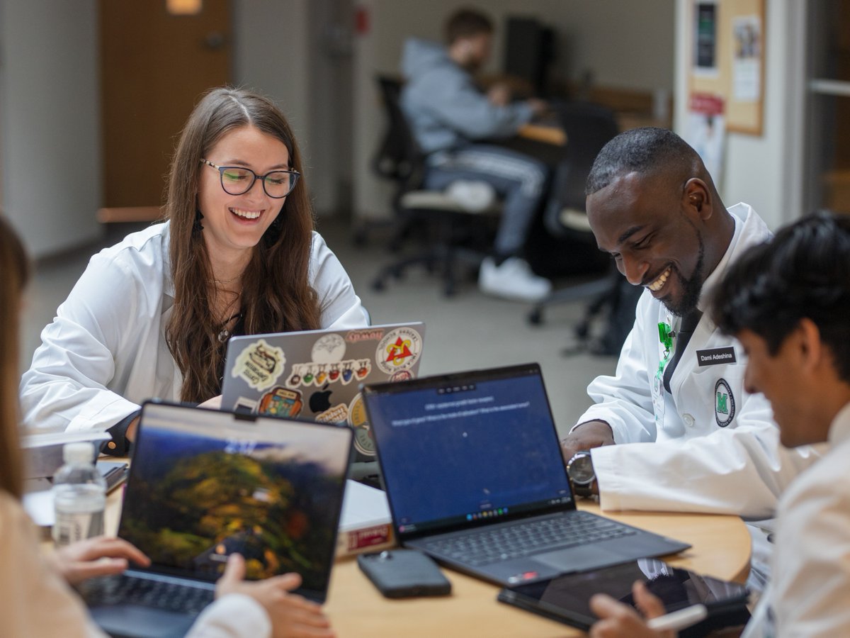 🗓️ MD program applications are open now &amp; due by Nov. 1!

💻 Virtual interviews run through Oct–Jan.

🤝 Post-interview? Connect with students, faculty &amp; more in spring.

Apply today ➡️ bit.ly/3HUXE48

#MUSOMWV #MarshallMedicine