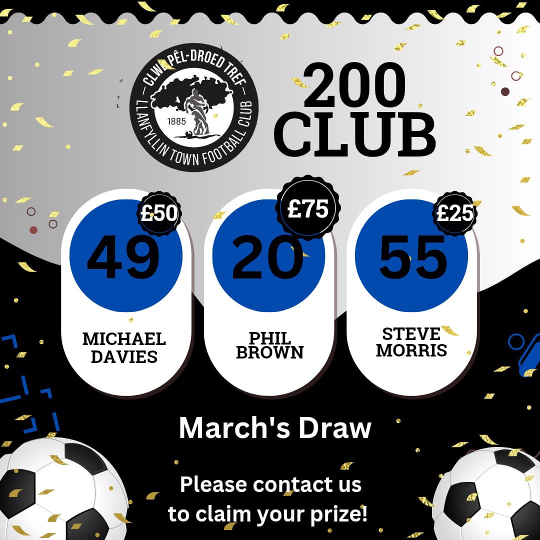 An update on the last three months 200 Club winners from the 2024/25 season.

#LTFC