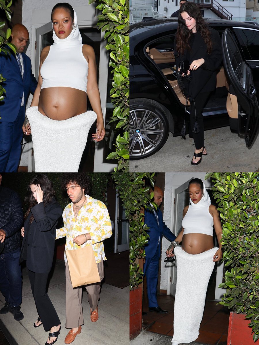 PopFactions's tweet image. Selena Gomez, Benny Blanco (“Diamonds” co-writer) and Rihanna reportedly had dinner at a restaurant last night in Santa Monica.