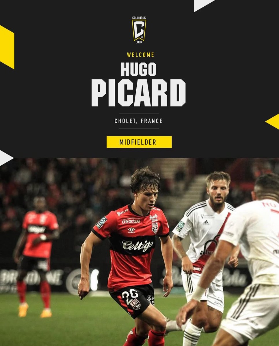 [#EAG] Hugo Picard quitte officiellement l’En Avant Guingamp pour s’engager avec le Colombus Crew ✅✈️🇺🇸