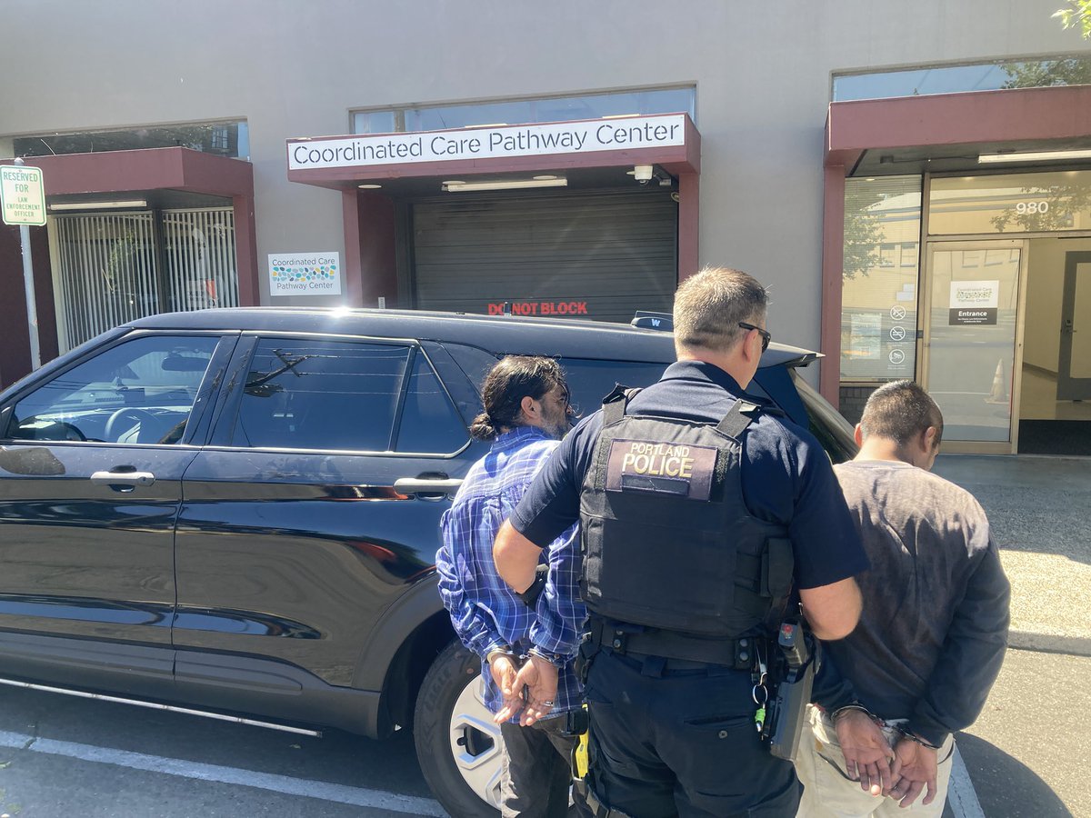 After dropping 1 off at Deflection an hour earlier for smoking fentanyl at NE 122/Glisan in front of the BottleDrop, we returned to the same spot and witnessed 2 more doing exactly the same thing! They were also contacted and taken to Deflection.