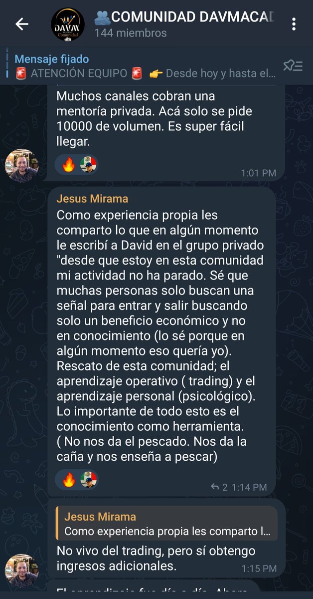 soydavidvillega's tweet image. 🔊 Este mensaje me hizo el año.
Aportar valor real, sin vender humo, es lo que me llena.
Gracias Jesús por confiar en la comunidad 🙏
Esto es #DavMacAcademy:
📚 Aprendizaje real
🧠 Crecimiento personal
🔥 Resultados que hablan

#TradingEnEspañol #Testimonio #TradingReal