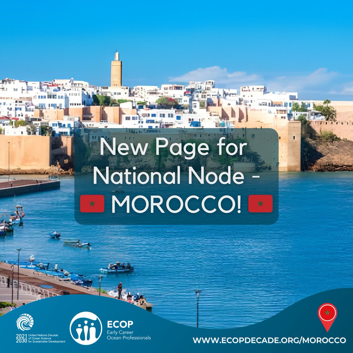 OceanDecadeECOP's tweet image. 🚨 New launch!
🌊 ECOP Morocco is now live on the #ECOPProgramme website!
Meet Morocco’s early career ocean professionals driving action for a sustainable ocean within the @UNOceanDecade and beyond.
🌍 Dive in: ecopdecade.org/morocco
