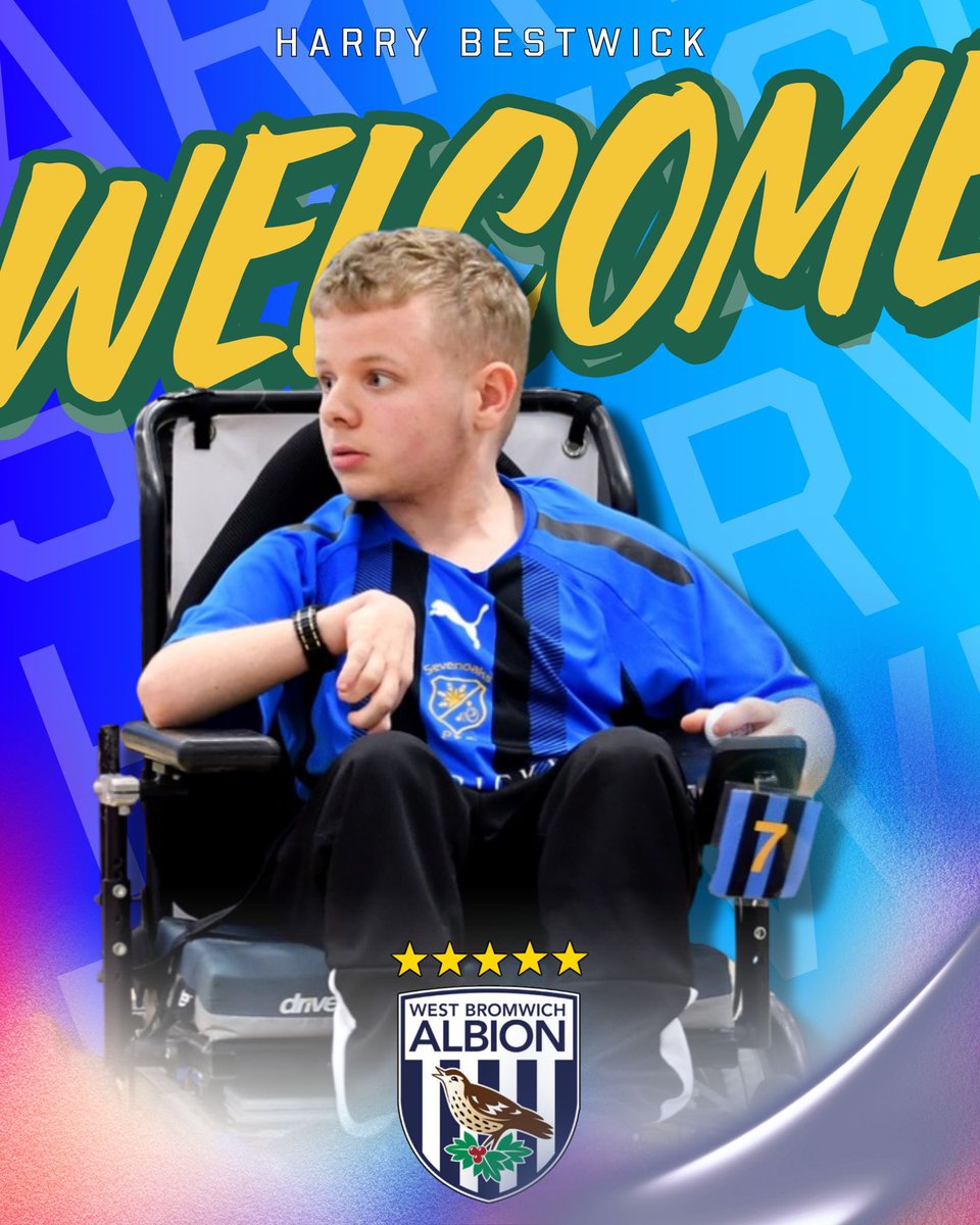 WBA Powerchair Football Club (@wba_pfc) on Twitter photo Bestwick signs! โ๏ธ
We are delighted to announce the signing of Harry Bestwick following a successful trial!
Welcome to the Albion, Harry ๐๐ค
<a href="/WBAFoundation/">The Albion Foundation</a> | #WBA | #PowerchairFootball Bestwick signs! โ๏ธ
We are delighted to announce the signing of Harry Bestwick following a successful trial!
Welcome to the Albion, Harry ๐๐ค
<a href="/WBAFoundation/">The Albion Foundation</a> | #WBA | #PowerchairFootball