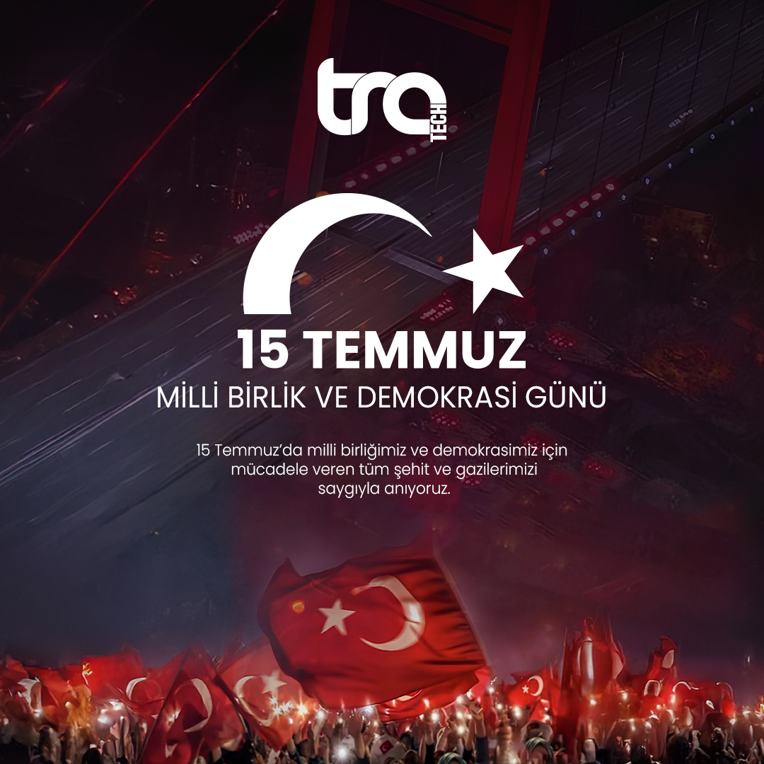 🇹🇷 15 Temmuz Milli Birlik ve Demokrasi Günü

15 Temmuz’da millî birliğimiz ve demokrasimiz için mücadele veren tüm şehit ve gazilerimizi saygıyla anıyoruz.

#TraBilisim #TraTech #15Temmuz #DemokrasiGünü
