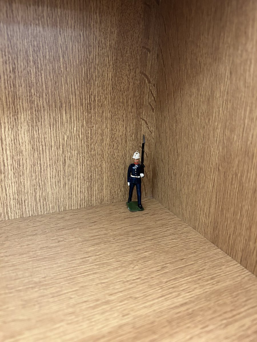 Intrepid_Sailor's tweet image. For sailors of a certain vintage they will understand this figurine. The now retired Commodore Jamie Miller has clearly left some loafing onboard, at some point during a visit to the Ship.